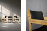 Komplet 4 krzeseł gabinetowych, proj. Hans J. Wegner dla Getama, Dania, lata 60