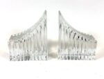 Pair of vintage crystal bookends, Germany, 1970s