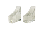 Pair of vintage crystal bookends, Germany, 1970s