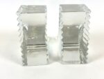Pair of vintage crystal bookends, Germany, 1970s