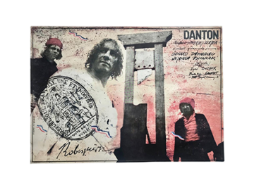 Plakat filmowy “Danton” Proj. Andrzej Pągowski, PRL, 1982
