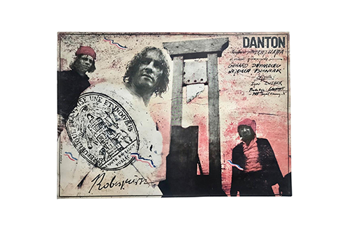 Plakat filmowy “Danton” Proj. Andrzej Pągowski, PRL, 1982