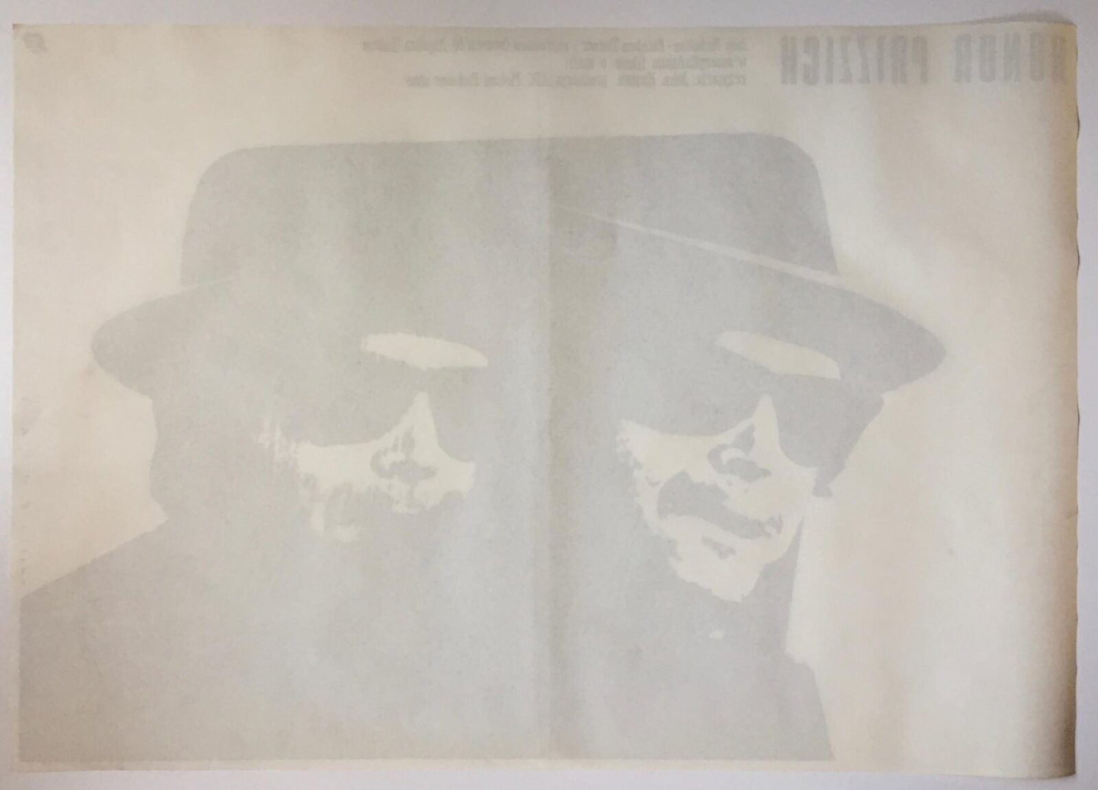 Plakat filmowy “Honor Prizzich” Proj. Mieczysław Wasilewski, PRL, 1988