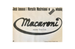 Plakat filmowy “Macaroni” Proj. Mieczysław Wasilewski, PRL, 1987