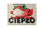Plakat filmowy „Ciepło” proj. Danuta Bagińska-Andrejew, Polska, 1979