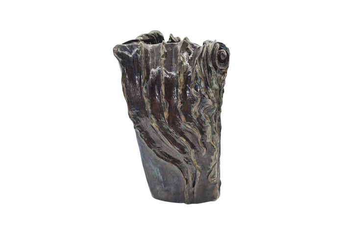 Rzeźbiarski wazon ceramiczny, lata 70