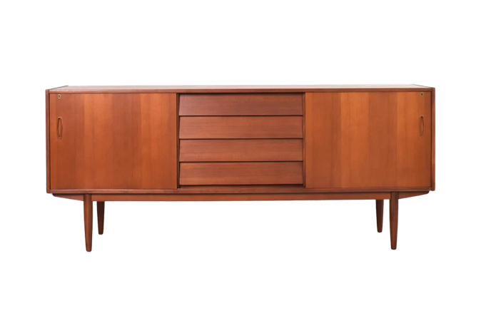Skandynawski sideboard, proj. Nils Jonsson prod. P.S. Heggen, Norwegia, lata 60