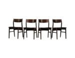 Vintage set of 4 dining chairs, Denmark, 1960s