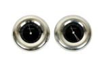 Vintage clock and thermometer, designed by Andreas Mikkelsen, manufactured by Georg Jensen, Denmark, 1990s