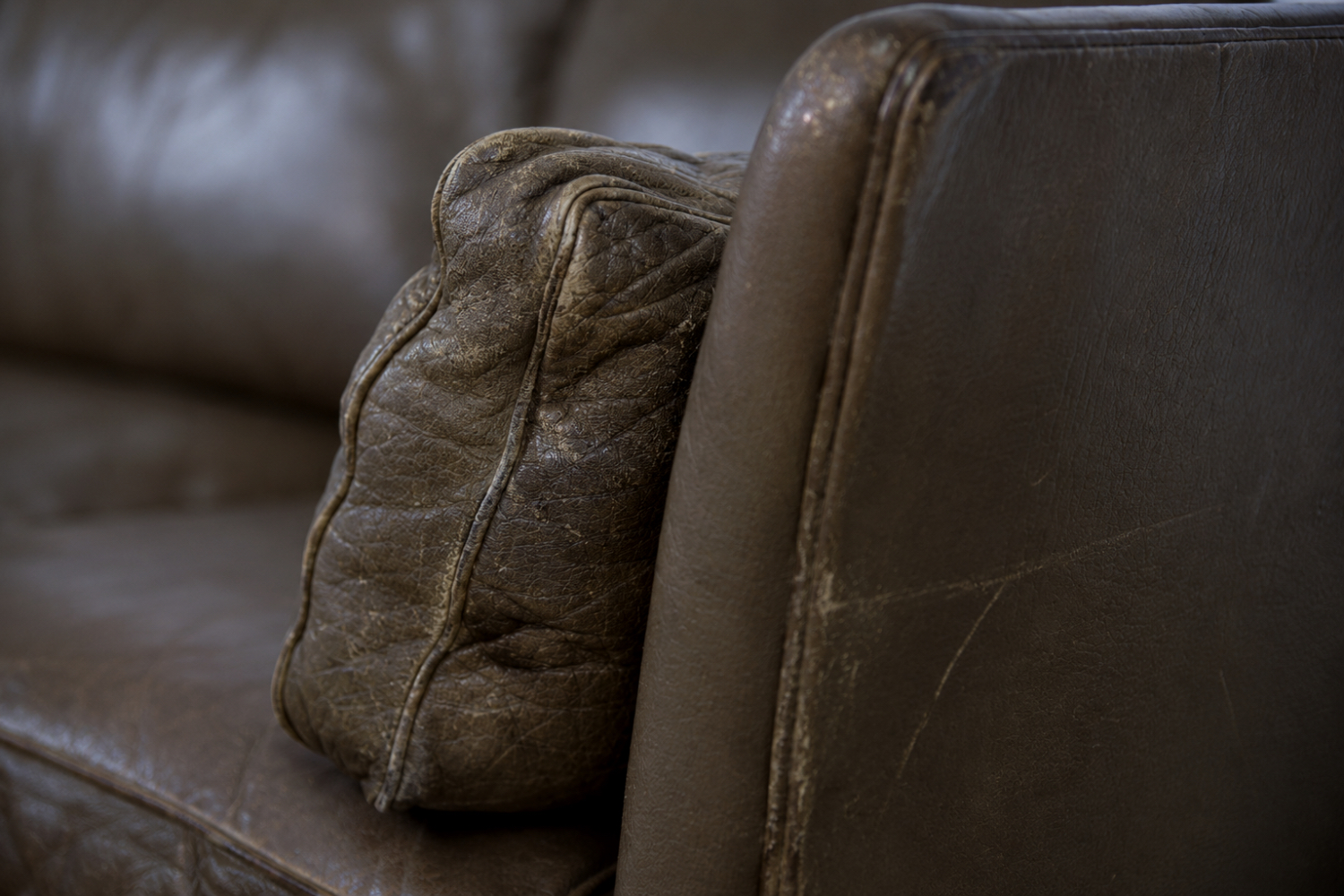 Skórzana sofa Cromwell, proj. Arne Norell, Szwecja, lata 60
