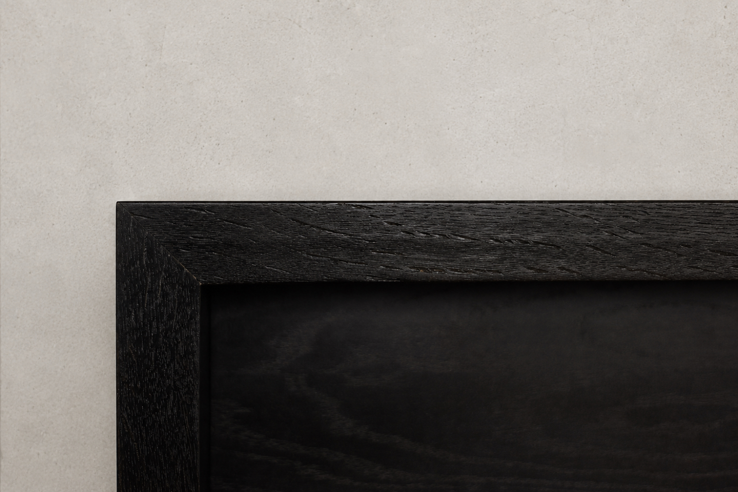 Modernistyczny sideboard dębowy w ciemnym kolorze, Skandynawia, lata 60