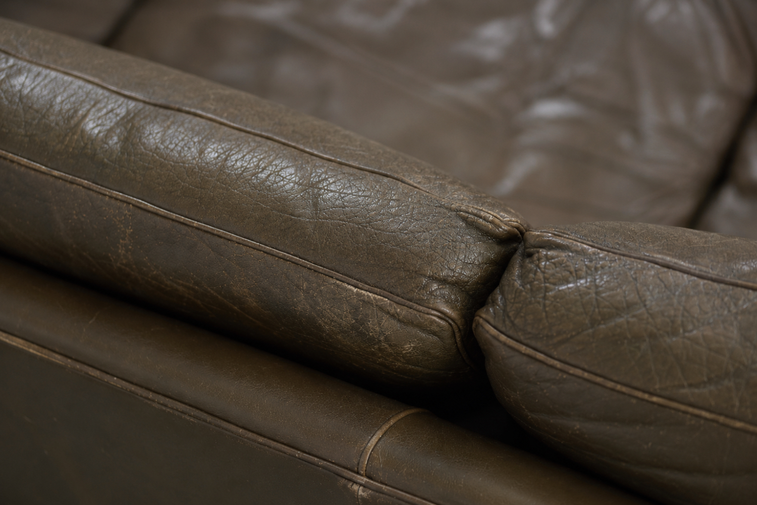 Skórzana sofa Cromwell, proj. Arne Norell, Szwecja, lata 60