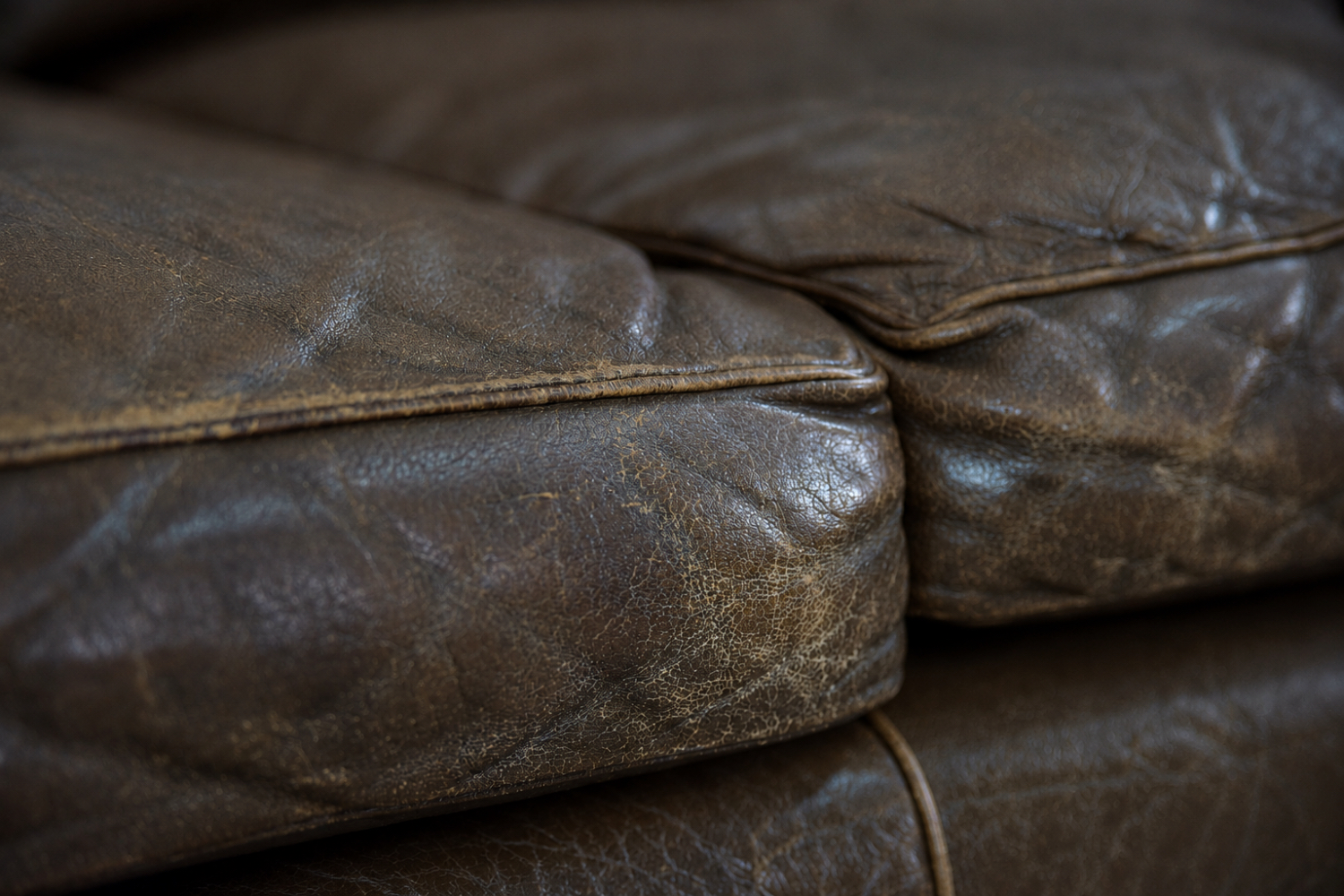 Skórzana sofa Cromwell, proj. Arne Norell, Szwecja, lata 60