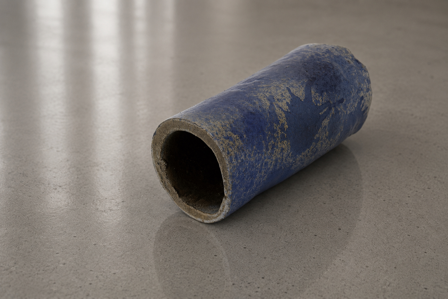 Tall clay vase, Scandinavia, 1960s