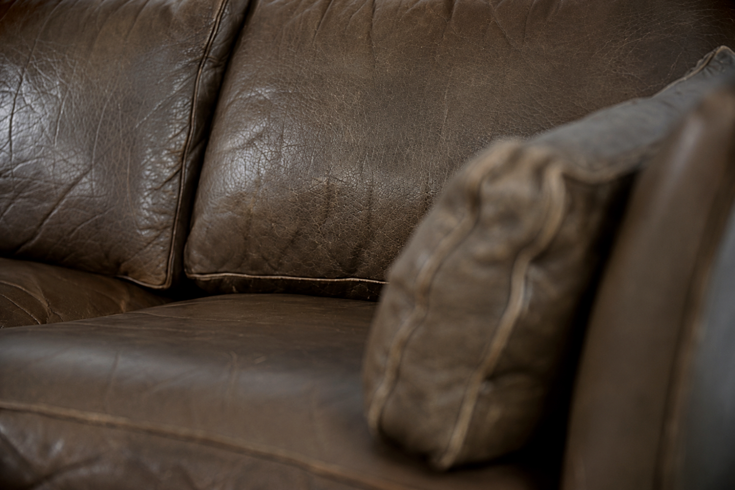 Skórzana sofa Cromwell, proj. Arne Norell, Szwecja, lata 60