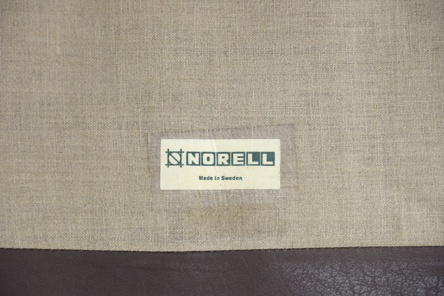 Skórzana sofa Cromwell, proj. Arne Norell, Szwecja, lata 60