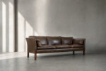 Skórzana sofa Cromwell, proj. Arne Norell, Szwecja, lata 60