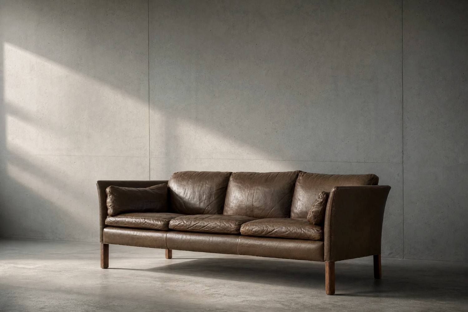 Skórzana sofa Cromwell, proj. Arne Norell, Szwecja, lata 60