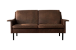 Dwuosobowa sofa skórzana model 3330, proj. Arne Vodder dla Fritz Hansen, Dania, lata 60