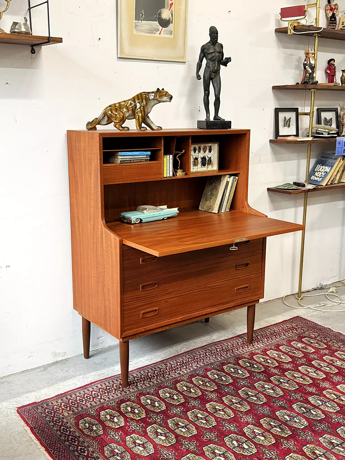 Sekretarzyk / biurko vintage, Dania, lata 60/70