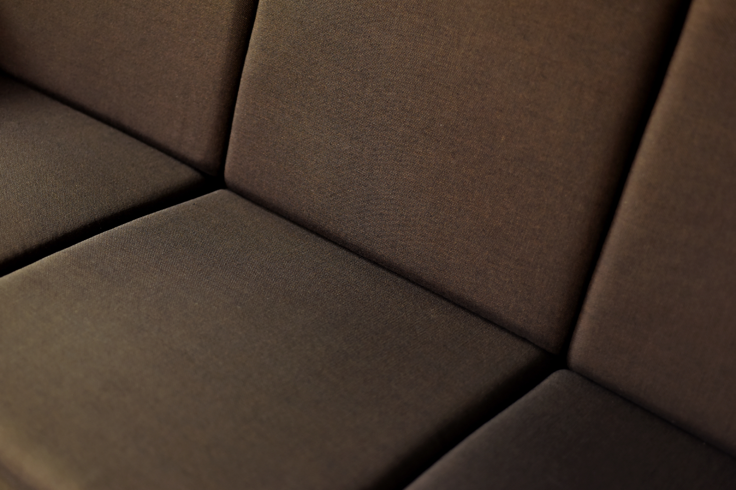 Three-seater brown sofa, designed by Folke Ohlsson, Fritz Hansen, Denmark, 1960s