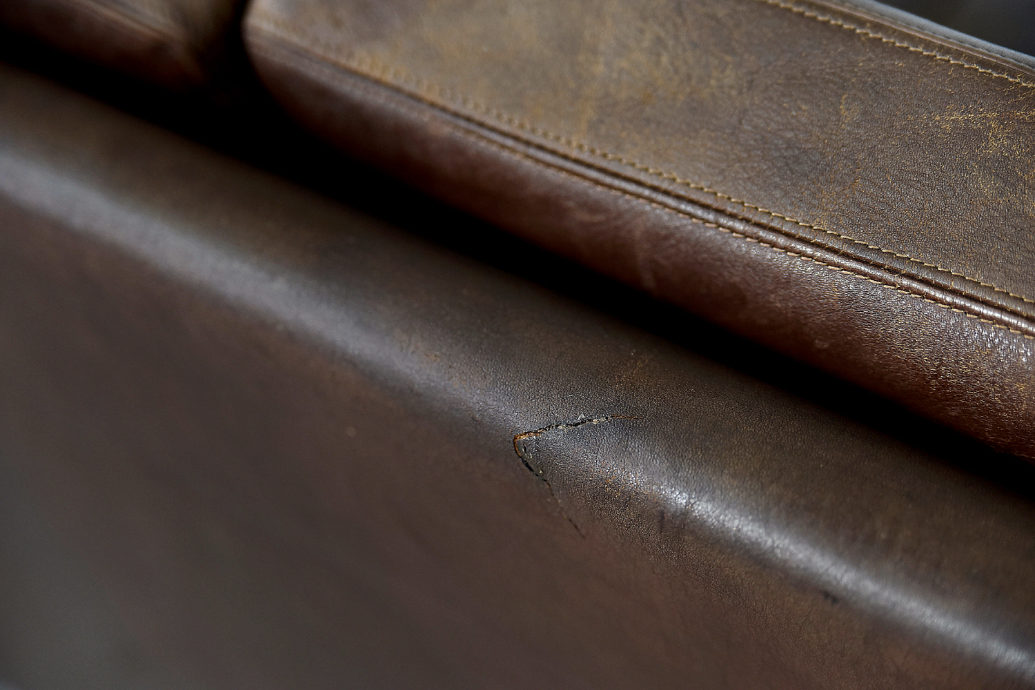 Dwuosobowa sofa skórzana model 3330, proj. Arne Vodder dla Fritz Hansen, Dania, lata 60