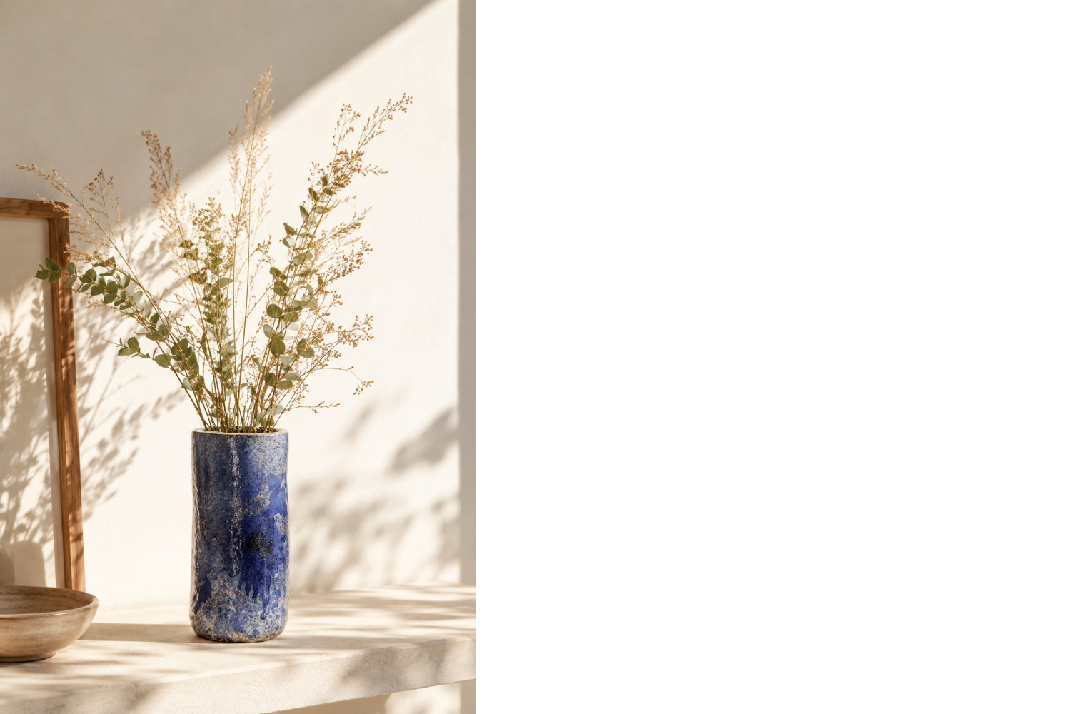 Tall clay vase, Scandinavia, 1960s