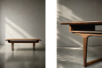 Rosewood coffee table with shelf, Denmark, 1960s