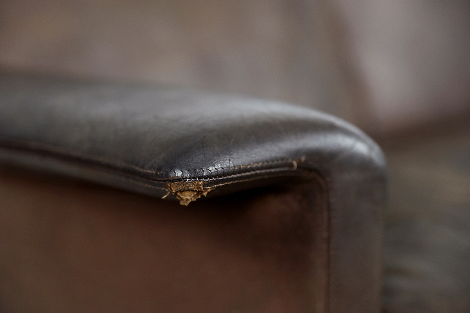 Dwuosobowa sofa skórzana model 3330, proj. Arne Vodder dla Fritz Hansen, Dania, lata 60