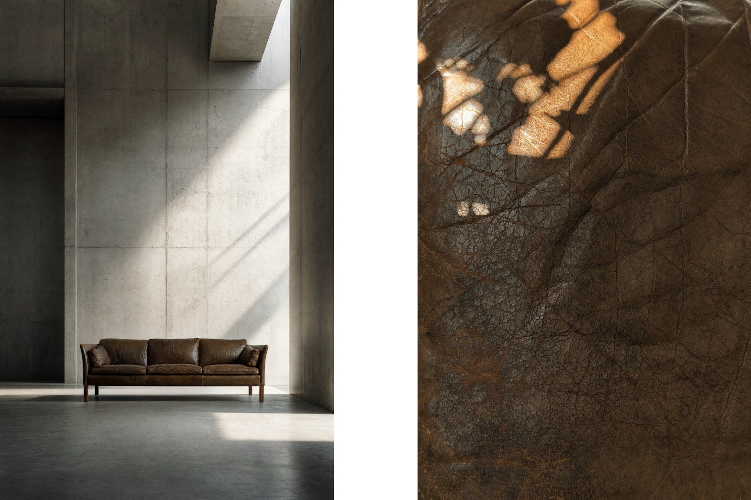 Skórzana sofa Cromwell, proj. Arne Norell, Szwecja, lata 60