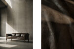 Skórzana sofa Cromwell, proj. Arne Norell, Szwecja, lata 60