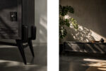 Modernistyczny sideboard dębowy w ciemnym kolorze, Skandynawia, lata 60