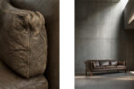 Skórzana sofa Cromwell, proj. Arne Norell, Szwecja, lata 60