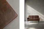 Dwuosobowa sofa skórzana model 3330, proj. Arne Vodder dla Fritz Hansen, Dania, lata 60