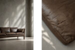 Skórzana sofa Cromwell, proj. Arne Norell, Szwecja, lata 60