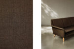 Three-seater brown sofa, designed by Folke Ohlsson, Fritz Hansen, Denmark, 1960s