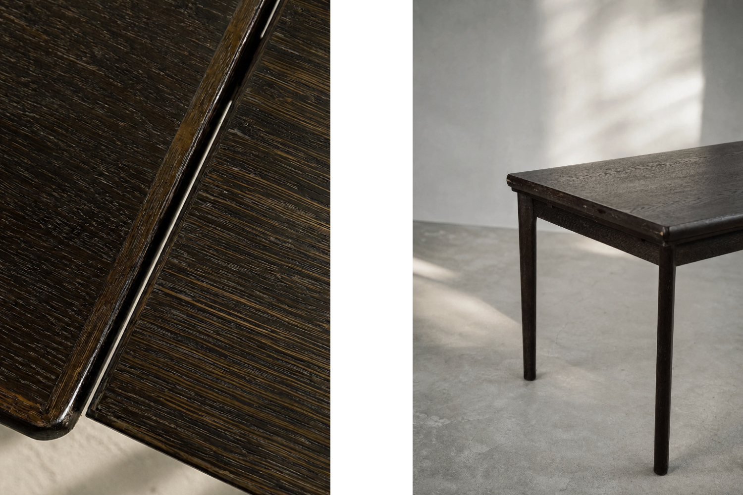 Oak dining table, AM Møbler, Denmark, 1960s