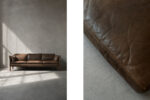 Skórzana sofa Cromwell, proj. Arne Norell, Szwecja, lata 60