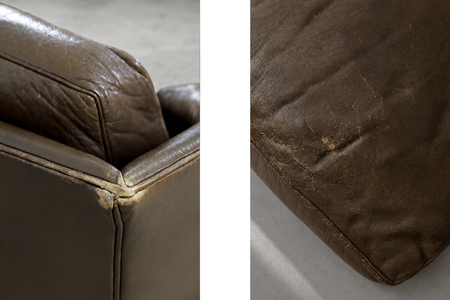 Skórzana sofa Cromwell, proj. Arne Norell, Szwecja, lata 60