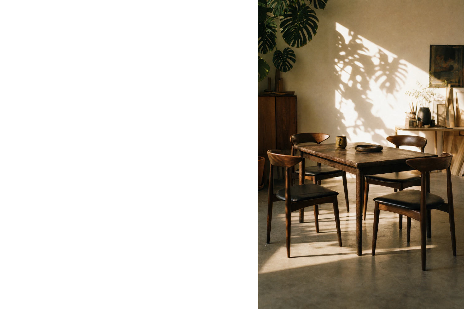 Oak dining table, AM Møbler, Denmark, 1960s