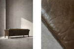 Skórzana sofa Cromwell, proj. Arne Norell, Szwecja, lata 60