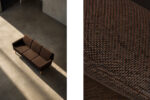Three-seater brown sofa, designed by Folke Ohlsson, Fritz Hansen, Denmark, 1960s
