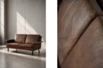 Dwuosobowa sofa skórzana model 3330, proj. Arne Vodder dla Fritz Hansen, Dania, lata 60