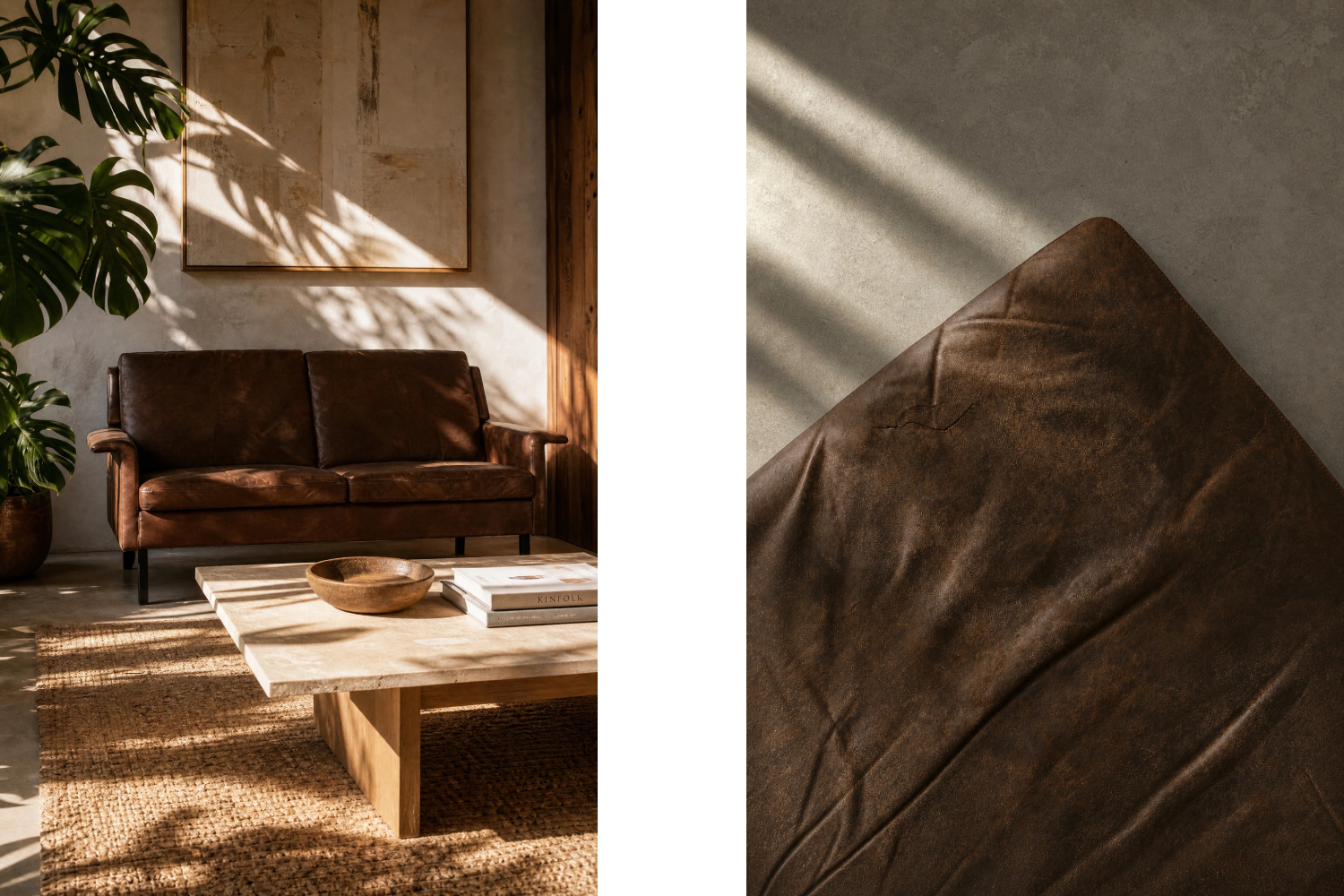 Dwuosobowa sofa skórzana model 3330, proj. Arne Vodder dla Fritz Hansen, Dania, lata 60