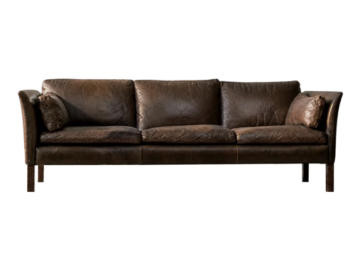 Skórzana sofa Cromwell, proj. Arne Norell, Szwecja, lata 60
