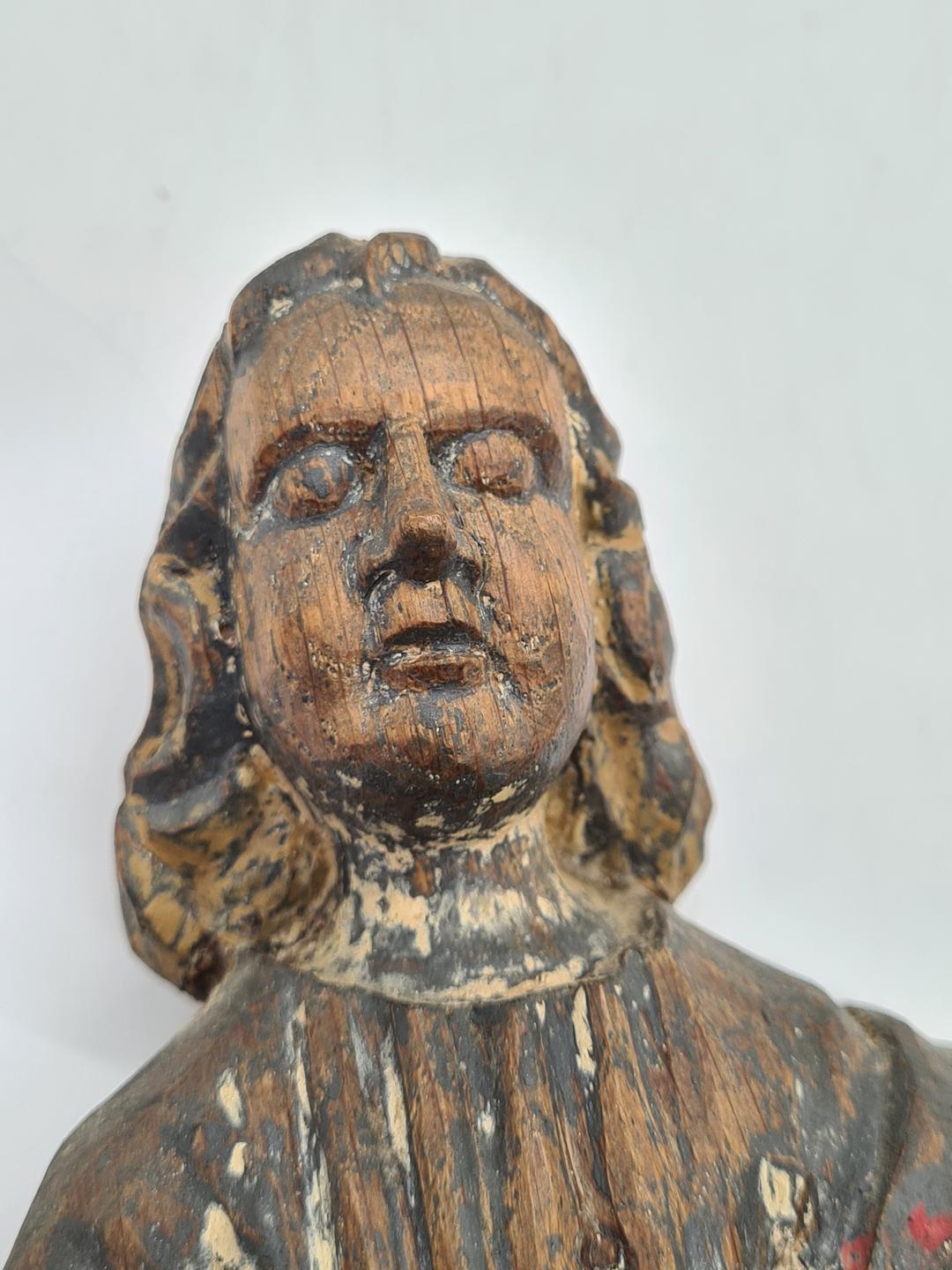Wooden religious sculpture, Salvator Mundi – Saviour of the World, 18th century