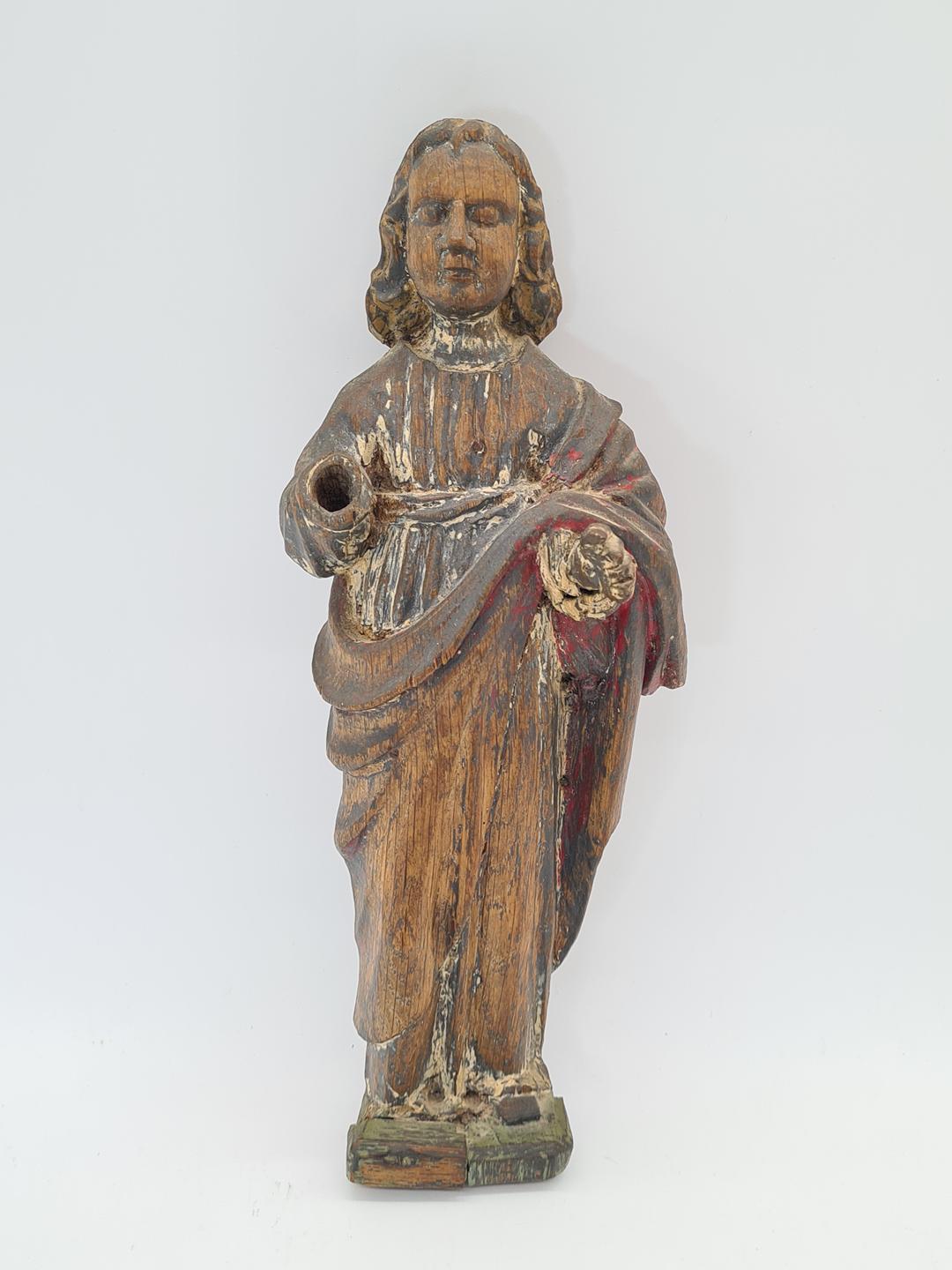Wooden religious sculpture, Salvator Mundi – Saviour of the World, 18th century