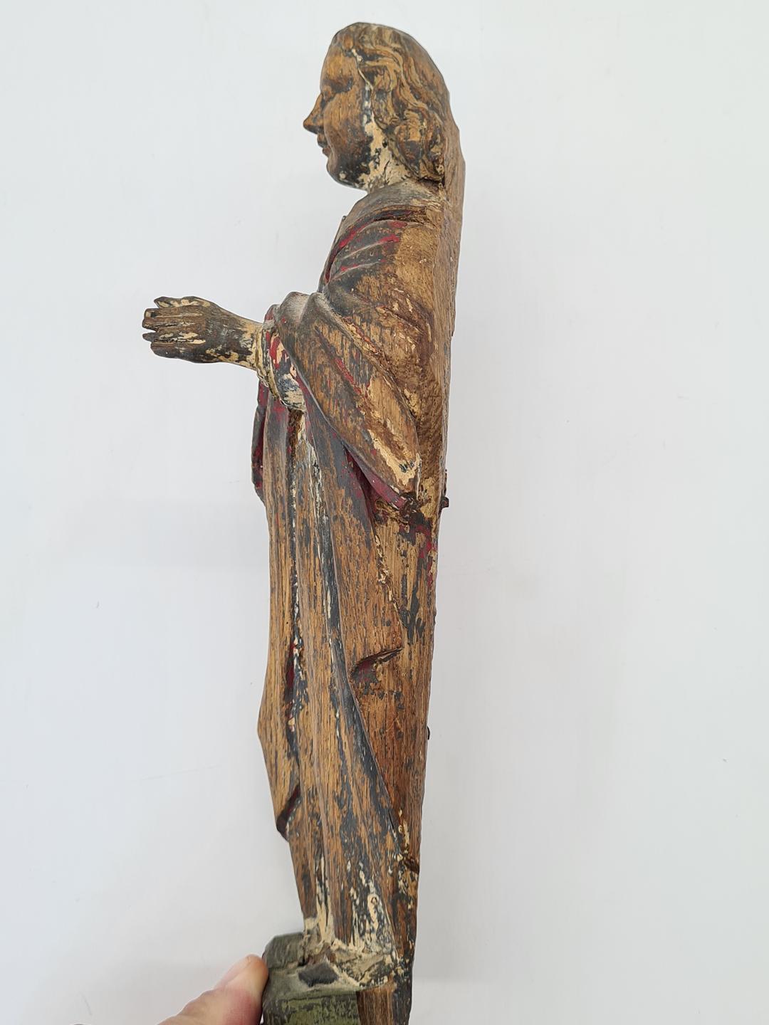 Wooden religious sculpture, Salvator Mundi – Saviour of the World, 18th century