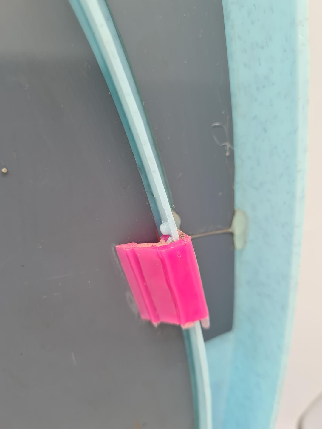 Vintage mirror in a plastic frame, 1980s