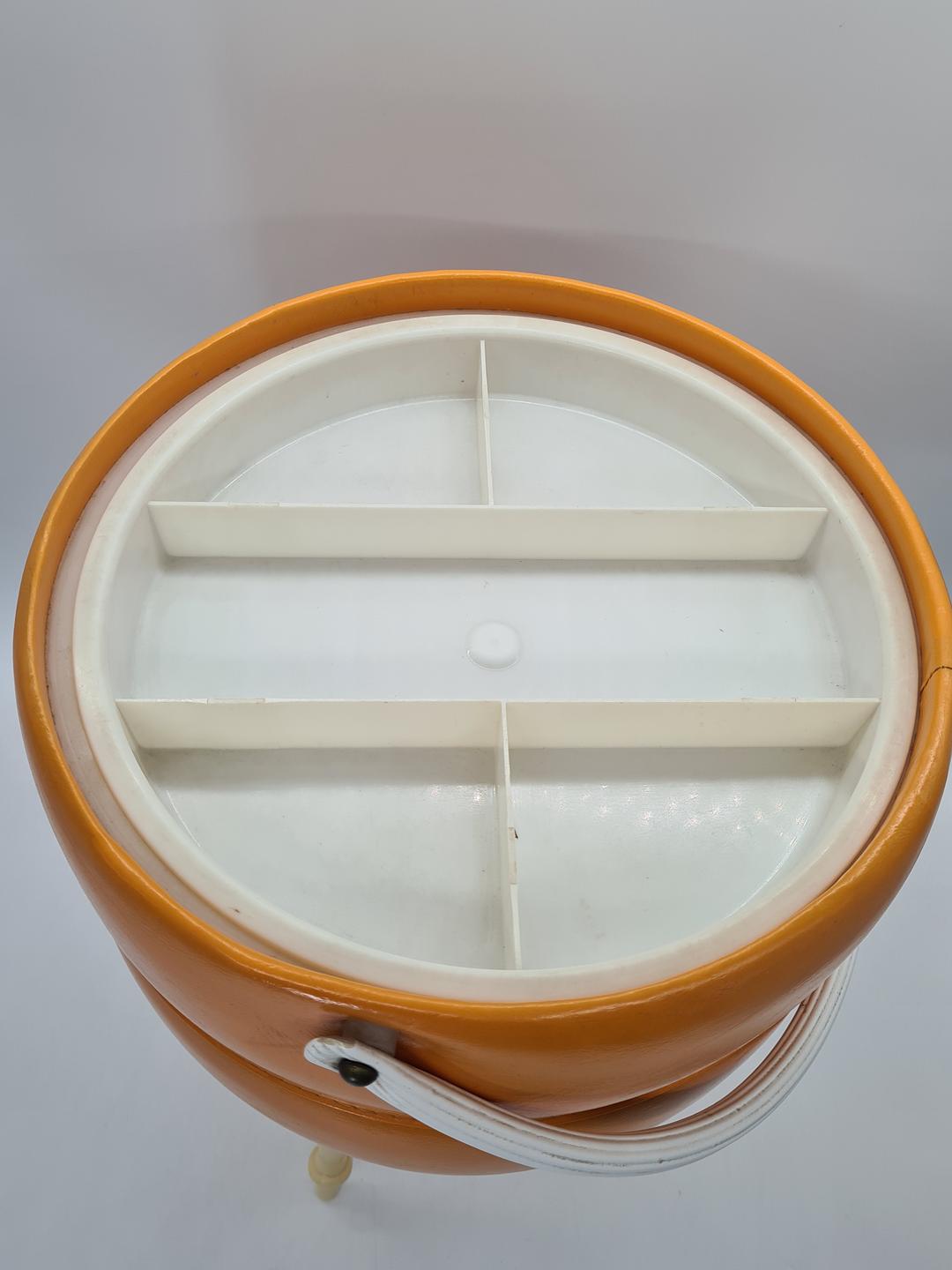 Vintage sewing basket, 1970s